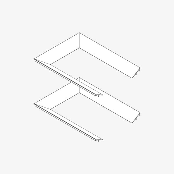 Guide sistema - Piano inclinato 30° coppia per testata